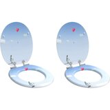  WC daska 2 pcs Plava 43 8 x 37 8 cm MDF ploča | shoptok.hr