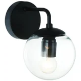 design OR81404 - zidna lampa bao 1xE27/8W/230V crna/prozirna