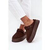 Boto Women's Snow Boots Platform with Velcro Chocolate Jorielle | shoptok.hr