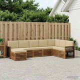 Set vanjskih sofa 6 kom. Prirodna | shoptok.hr