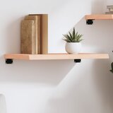 Maison Chic Stenska polica - Viseča Polica 60x30x(2-4) cm neobdelana trdna hrastovina, (21784557) | Shoptok.si