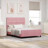  s opruga kutije Ružičasta 140 x 190 cm Baršun | shoptok.hr