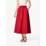 Reserved Pamučna midi suknja - crvena | shoptok.hr