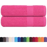 vidaXL Ručnici za kupanje FROGN 2 kom. Roza 100x150 cm 360 g/m² - Ružičasta 100 x 150 cm 2 | shoptok.hr