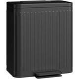 HOMCOM koš za smeti kovina, plastika 45,5D x 36,5Š x 51V cm črno, (5000241945) | Shoptok.si