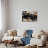  Slika - Golden explosions – abstract pattern inspired by marble 90x60 Na talijanskom platnu | shoptok.hr