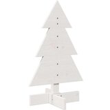 vidaXL Drveno božićno drvce za ukrašavanje bijelo 60 cm puno drvo Bor | shoptok.hr