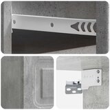  Stenski nočni omarici Betonsko siva 34,5 x 33 x 20 cm, (5000233551) | Shoptok.si