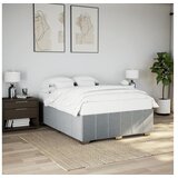 vidaXL Okvir za krevet bez madraca svjetlosivi 140 x 190 cm od tkanine Cijene