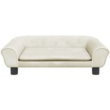  Krevet za pse krem 70 x 48 x 22 cm baršunasti | shoptok.hr