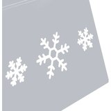 vidaXL Podloga za novoletno jelko srebrna in bela Ø68x25 cm | Shoptok.si