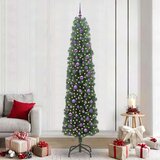 vidaXL Umestno božično drevo Zelena 240 cm PVC in Jeklo in Plastika | Shoptok.si