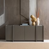 WOOOD Siva komoda v jesenovem dekorju 200x85x44 cm Brock – | Shoptok.si