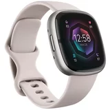 Fitbit smartwatch sense 2 lunar bela/platinasta