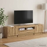  LED TV kabinet UTRECHT 3 kom. Hrast artisan Konstruirano drvo Siva 81 x 35 x 40 cm | shoptok.hr