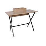 Hanah home venedik oakblack study desk Cene