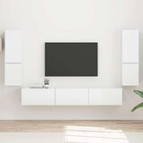  Komplet TV omaric 4 pcs Visok sijaj bela Konstruiran les - - Bela - 61.16 - 30 x 31 x 60 cm - 2025--Uvoz_2 | Shoptok.si