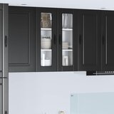  Zidni stakleni ormarić PORTO Crna 60 x 31 x 80 cm | Eponuda.com
