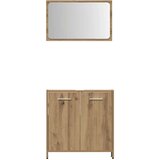  4-dijelni set kupaonskog namještaja käsityöläinen tammi | shoptok.hr