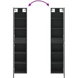  Ormar za Kupaonicu na Zidu Crna 33 x 34,5 x 160 cm | Eponuda.com