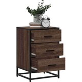 vidaXL Noćni ormarić smeđi hrast Konstruirano drvo i metal | shoptok.hr
