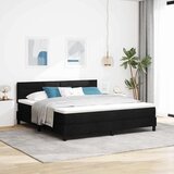 vidaXL Postelja boxspring z vzmetnico Črna 180 x 200 cm blago, (5000126073) | Shoptok.si