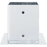  Postolja za stupove kvadratna 4 kom 101x101 mm pocinčani čelik | shoptok.hr