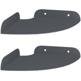  Lebdeća polica s policom 2 pcs Antracit 15 x 15 x 2 cm | shoptok.hr