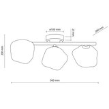 Brilagi plafonski luster vulcano 3xG9/8W/230V braon/zadimljeno bež | Eponuda.com