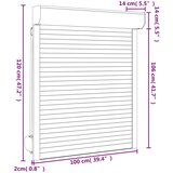  Roletna Antracit 100 x 120 cm Aluminij i poliuretan - Antracit 100 x 120 cm | shoptok.hr
