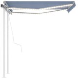  Avtomatska tenda LED + senzor 3,5x2,5 m modra in bela, (20609552) | Shoptok.si