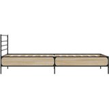 Okvir za krevet boja hrasta 90x200 cm konstruirano drvo i metal | Eponuda.ba