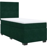 Box spring krevet s madracem tamnozeleni 80 x 200 cm baršunasti | shoptok.hr