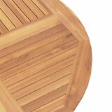 Bistro set za vrt 3 pcs Prirodna Čvrsto teak drvo | shoptok.hr