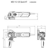 Metabo ugaona brusilica WEV 15-125 Quick 600468000 | ePonuda.com
