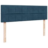  Ottoman krevet s madracem i LED diodama tamnoplavi 140x200 cm baršun | Shoptok.si