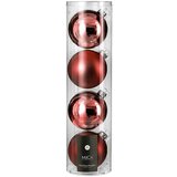Mica Decorations Božićne kuglice (Crvene boje, Staklo, Promjer: 10 cm, 4 Kom.) | shoptok.hr