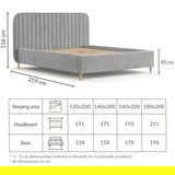 Maison de Rêve Mentol zeleni tapecirani bračni krevet s prostorom za odlaganje s podnicom 120x200 cm Noto – | shoptok.hr