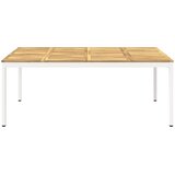  Stol za večeru u vrtu Bijela 196 x 100,5 x 75 cm | shoptok.hr