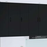  Zidni kuhinjski ormarić Crna 30 x 31 x 100 cm Konstruirano drvo Cijene
