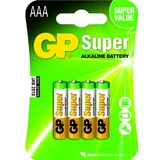 GP Batteries Baterije GP LR03 (AAA) Super alkalne (4 kosi)