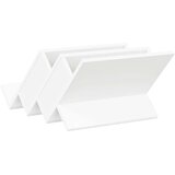  Regal za revije s polico Bela 53 x 40 x 28,5 cm Konstruiran les, (5000214277) | Shoptok.si