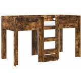  Krevet na kat za djecu s pohranom Dimljeni hrast 75 x 190 cm | shoptok.hr
