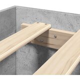  Okvir kreveta siva boja betona 120x200 cm od konstruiranog drva | Eponuda.ba