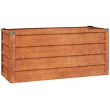  Povišena vrtna gredica boja hrđe 100 x 40 x 45 cm čelik COR-TEN | Eponuda.ba