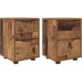  Noćni ormarići s ladicama 2 pcs Staro drvo 30,5 x 30 x 43 cm | shoptok.hr