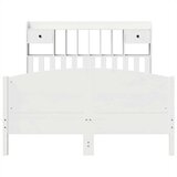 vidaXL Krevet s regalom z knjige bez madraca bijeli 140x190cm borovina | shoptok.hr