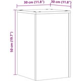  Stalci za biljke 2 kom siva boja betona 30x30x50 cm drveni | shoptok.hr