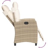  9-dijelni vrtni blagovaonski set od poliratana s jastucima bež | shoptok.hr