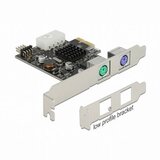 Delock Kartica PCI Express , 2 x PS/2 + 1 x USB, Low Profile Cene